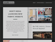 Tablet Screenshot of misfit-media.com